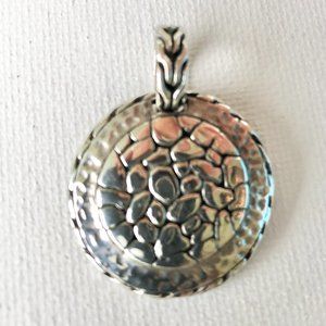 Textured Sterling Silver Pendant 925